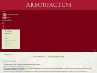 arborfactum.at Webseite Vorschau