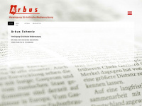 arbus.ch Webseite Vorschau