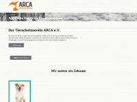 tierschutzverein-arca.de Webseite Vorschau