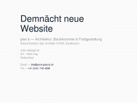 arch-plan-b.ch Webseite Vorschau