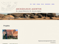 archaeologie-agentur.de Webseite Vorschau