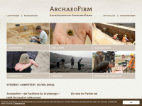 archaeofirm.de Webseite Vorschau