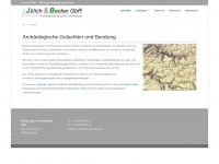 archaeologie-gutachten.de Webseite Vorschau