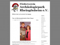 archaeologiepark-rheingoenheim.de Webseite Vorschau