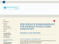 archimedes-bootbau.ch Webseite Vorschau