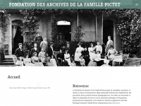 archivesfamillepictet.ch Webseite Vorschau