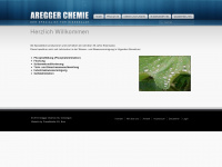 areggerchemie.ch Webseite Vorschau