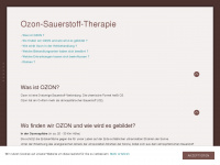 ozonsauerstofftherapie.de Webseite Vorschau