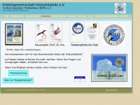 arge-polarphilatelie.de Webseite Vorschau