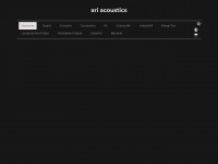 ari-acoustics.de Webseite Vorschau