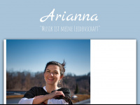 ariannamusic.ch Webseite Vorschau