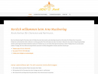 arno-musikverlag.de Webseite Vorschau