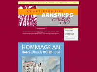 arnsburg-artists.de Webseite Vorschau