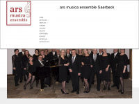 ars-musica-ensemble-saerbeck.de Webseite Vorschau