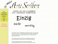 arte-scribere.ch Webseite Vorschau