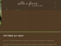 arteefiori.ch Webseite Vorschau