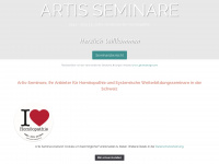 artis-seminare.ch Webseite Vorschau