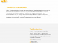 artis-unterland.at Webseite Vorschau