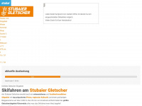 stubaier-gletscher.com Webseite Vorschau