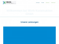wirth-konstruktion.de Webseite Vorschau