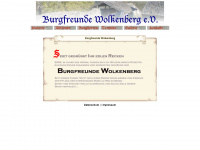 burgfreunde-wolkenberg.de Webseite Vorschau