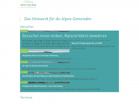 alpenallianz.org Webseite Vorschau