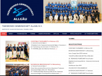 taekwondo-allgaeu.de Webseite Vorschau