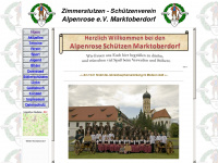 zsv-alpenrose.de Webseite Vorschau