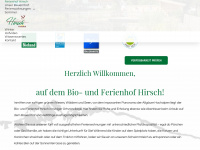 hirsch-allgaeu.de Webseite Vorschau