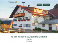 martelerhof.de Webseite Vorschau