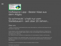hofkaeserei-lipp.de Webseite Vorschau