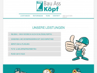 bauass-koepf.de Webseite Vorschau