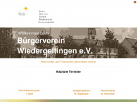 buergerverein-wiedergeltingen.de Webseite Vorschau