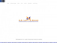 as-lightsound.de Webseite Vorschau