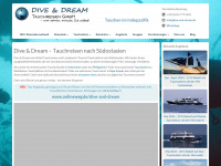 dive-and-dream.de Webseite Vorschau