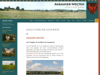 askanier-welten.de Webseite Vorschau