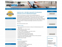 aspsms.de Webseite Vorschau