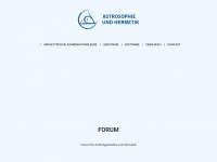 astrosoph.de Webseite Vorschau