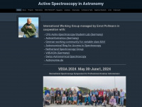 astrospectroscopy.de Webseite Vorschau