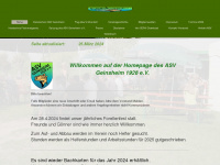 asv-geinsheim.de Webseite Vorschau