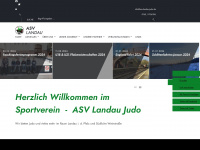 asv-landau-judo.de Webseite Vorschau