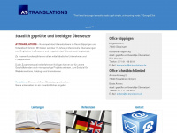 at-translations.de Webseite Vorschau