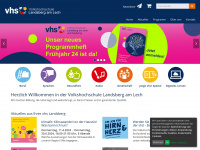 vhs-landsberg.de Webseite Vorschau