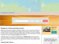lastminute-varna.de Webseite Vorschau