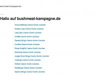 bushmeat-kampagne.de Webseite Vorschau