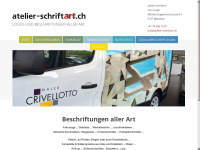 atelier-schriftart.ch Webseite Vorschau