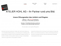 atelierhohl.ch Webseite Vorschau