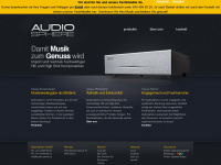 audio-sphere.ch Webseite Vorschau