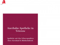auerhahn-apotheke.de Webseite Vorschau