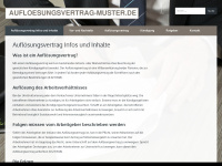 aufloesungsvertrag-muster.de Webseite Vorschau